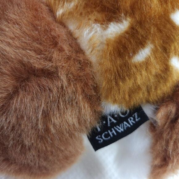 FAO Schwarz Fawn 18" Plush Stuffed Animal Deer Realistic Soft - Picture 9 of 9